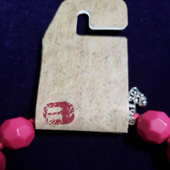 Pink Statement Necklace, Large Chunky Heavy Beads in Graduating Sizes, NWT - Picture 4 of 10